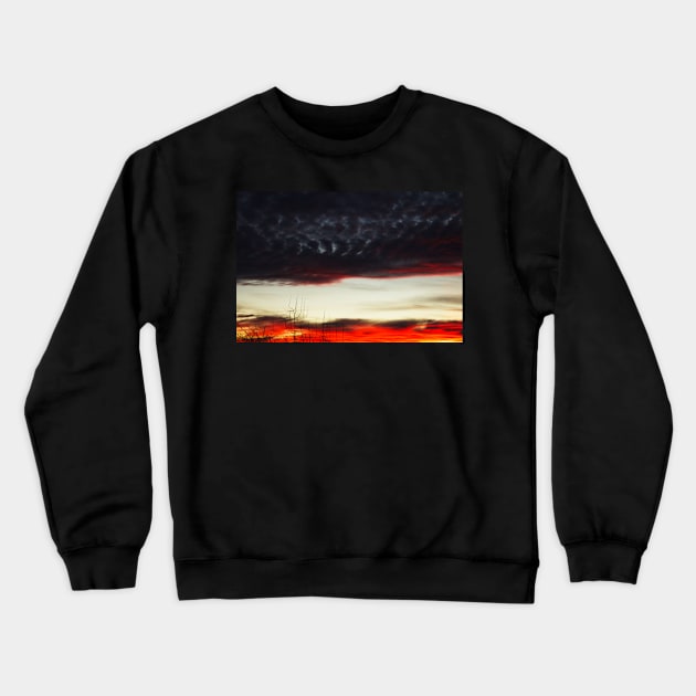 Colorful Sunset Crewneck Sweatshirt by fulya